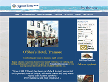 Tablet Screenshot of osheas-hotel.com